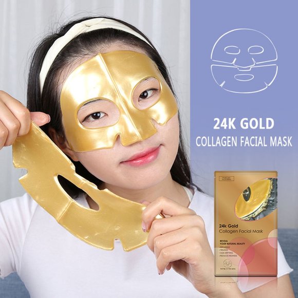 Hydra Face lift Gold Aloe Extract Collagen Facial Mask - Picture 14 of 16